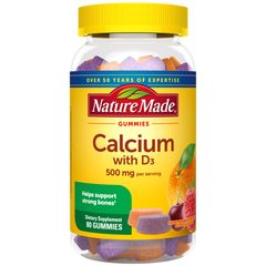 Calcium Gummies 500mg per serving with Vitamin D3
