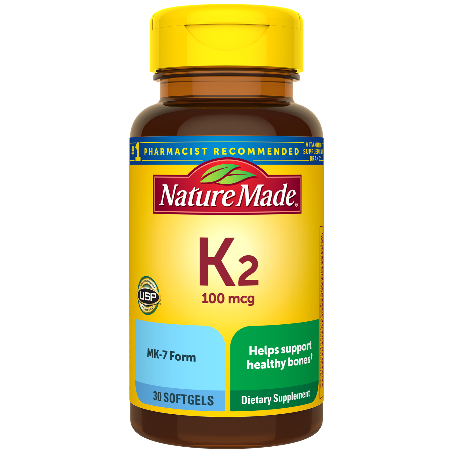 Vitamin K2 100 mcg Softgels Supplement Nature Made