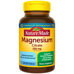High Absorption Magnesium Citrate 250 mg Softgels