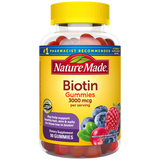 3000 mcg Biotin Gummies for Hair, Skin & Nails