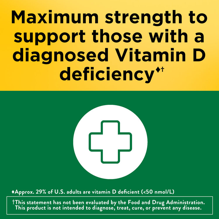 Vitamin D3 Maximum Strength 10,000 IU Vitamin D Deficiency Supplement