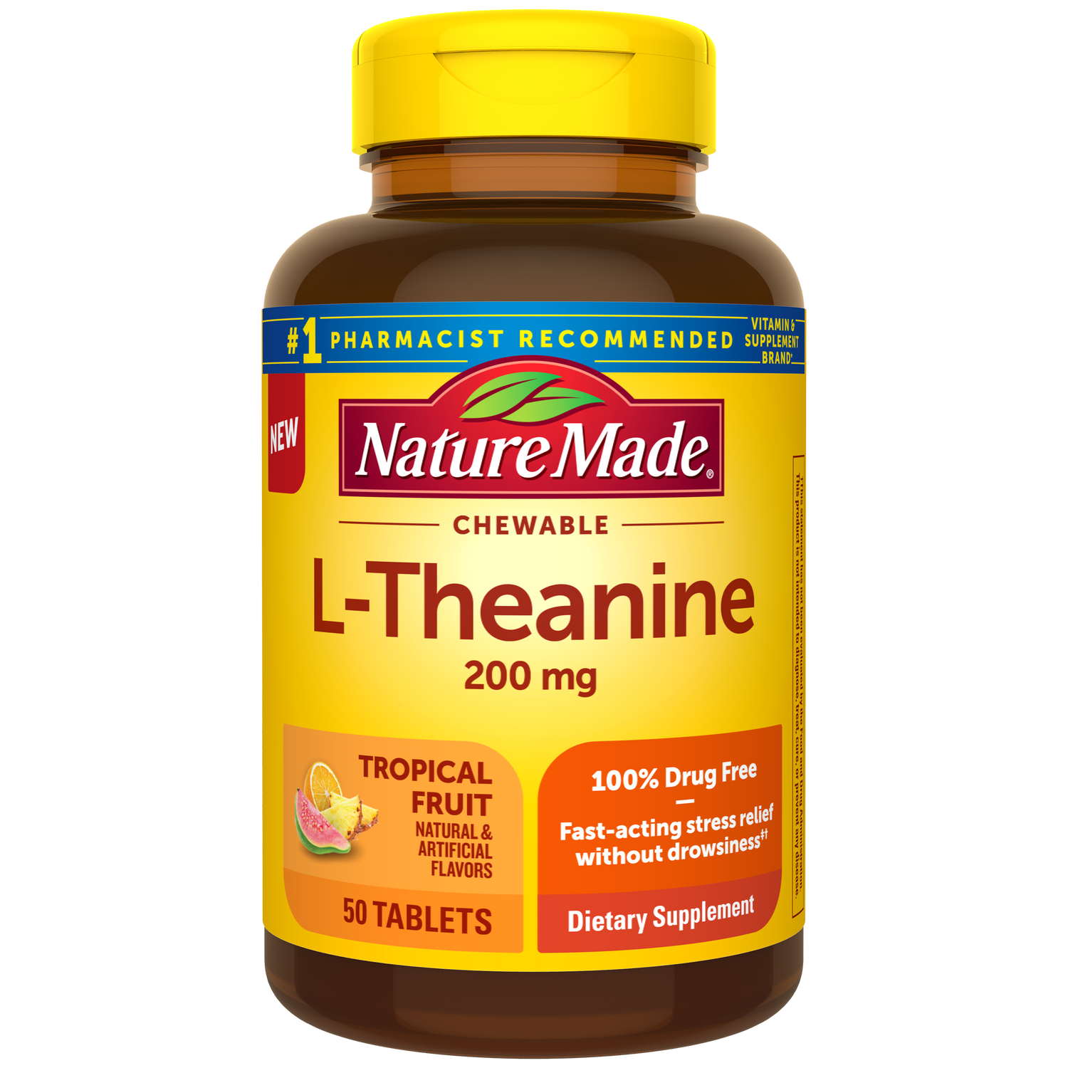 L-Theanine 200 mg Chewable Tablets | 