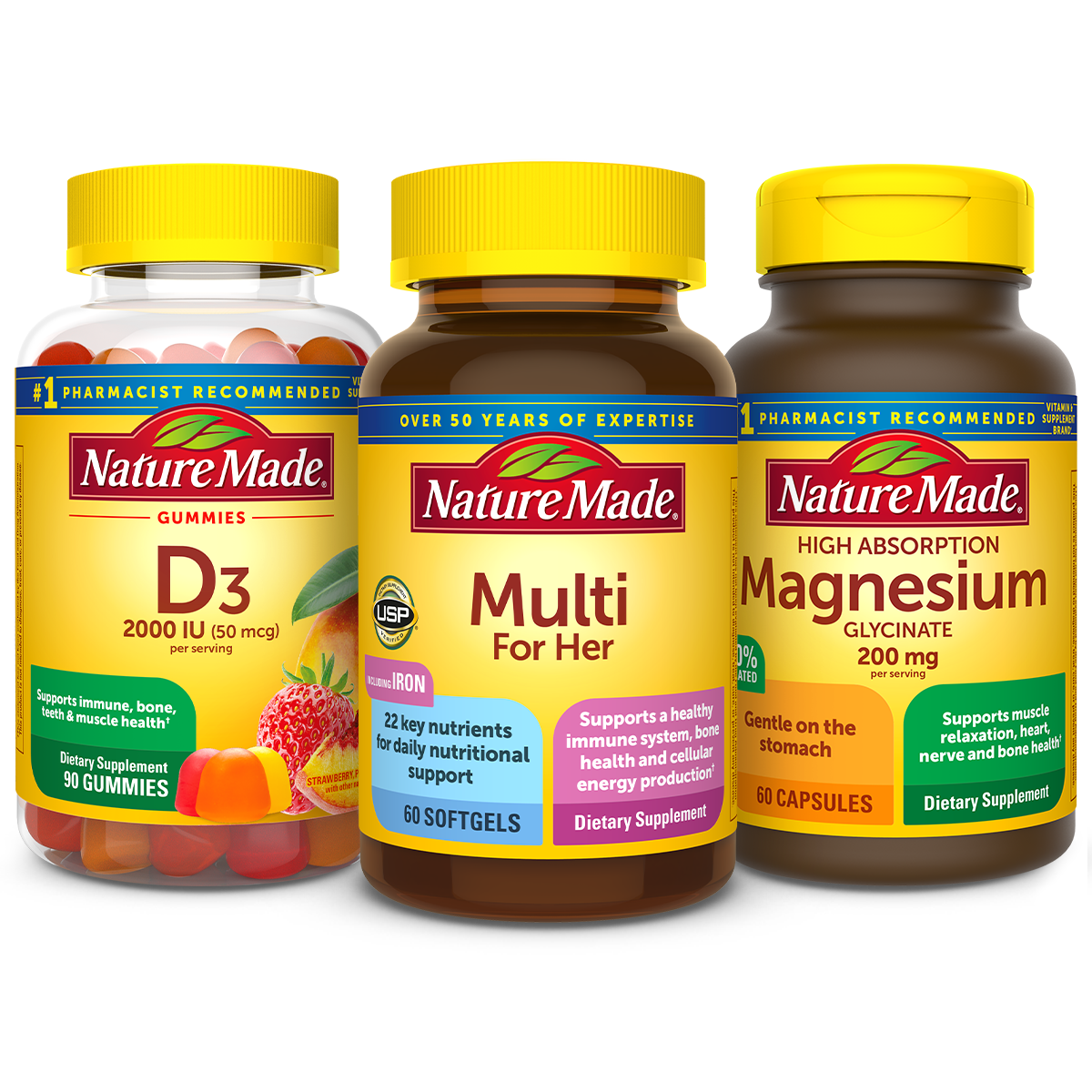 Women’s Wellness + Bone Support with Vitamin D Value Pack | 